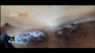 Hoppá! a tini amatőr buxa tele lesz gecivel! 4k pornó