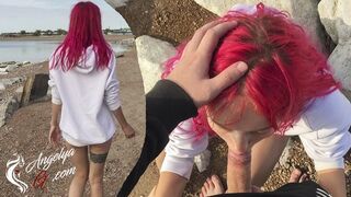 Vad zsenge cumizás a strandon - lenyeli az egészet 4k pornó